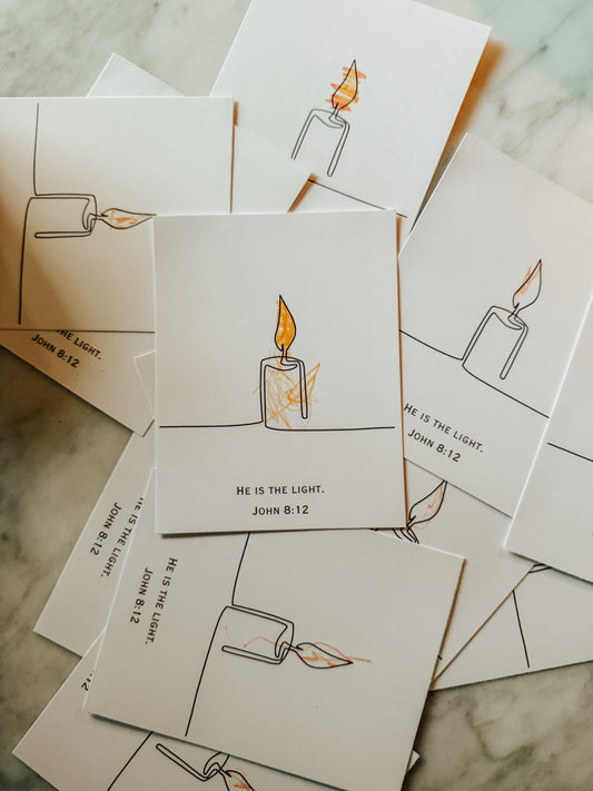 He is The Light Coloring Cards